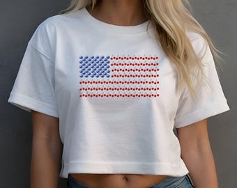 fourth of july crop tops