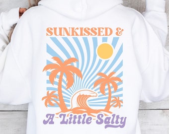 Ocean Beach Hoodie | Women Y2K | Aesthetic Clothes | Word Back | Vsco Girl | Aesthetic Hoodie | Surf Hoodie | Preppy Clothes | Vsco Hoodie