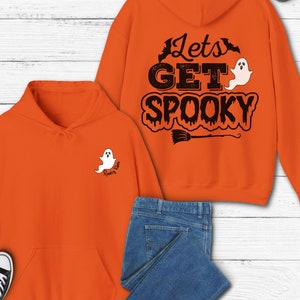 Lets Get Spooky Halloween Hoodie, Cute Halloween Sweatshirt, Spooky Vibes Hoodie, Halloween Spooky Vibes Hoodie, Halloween Ghost Hoodie