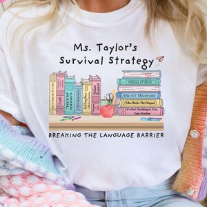 Personalized Teacher Shirt, Gen Z Middle School Slang Tee, Custom Funny Teacher T-Shirt, Fun Back to School Group Shirt