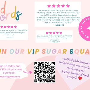 5 star reviews and QR code