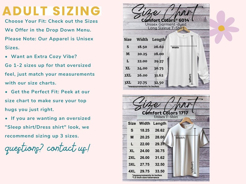 Size Charts
