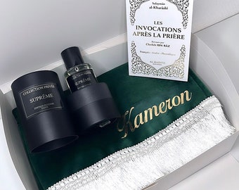 Coffret cadeau eid - Coffret cadeau ramadan - Coffret cadeau tapis de prière personnalisé - Box eid - Box ramadan - Tapis de prière