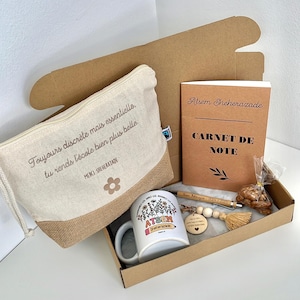 Cadeau Astem - Cadeau Nounou - Coffret maîtresse personnalisé - Cadeau fin d'année scolaire - Cadeau garderie - Cadeau Maître et Maitresse
