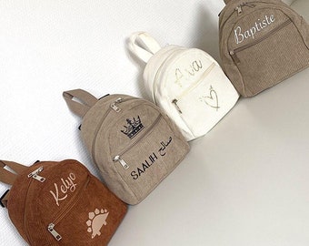 Mochila infantil personalizada - Mochila de pana