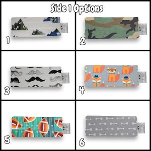 Funda personalizada para barra de pie zambo para niño + nombre bordado + acolchado de 2,5 cm