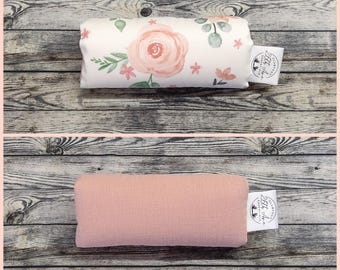 Clubfoot Bar Cover, reversible floral & muslin, 1/2" thick padding, high quality, machine washable for Clubfoot baby girl