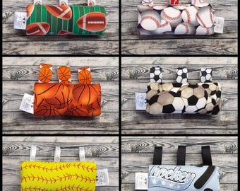 Clubfoot Bar Cover, Sports + Play Tags, reversible, washable, durable, half inch padding, fits any brace