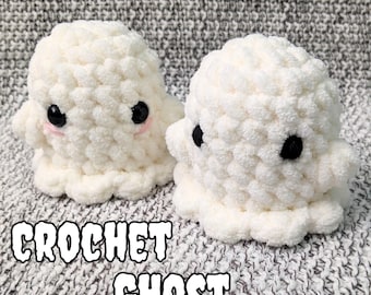 Crochet Ghost Plushie | Halloween Decor, Spooky Toy