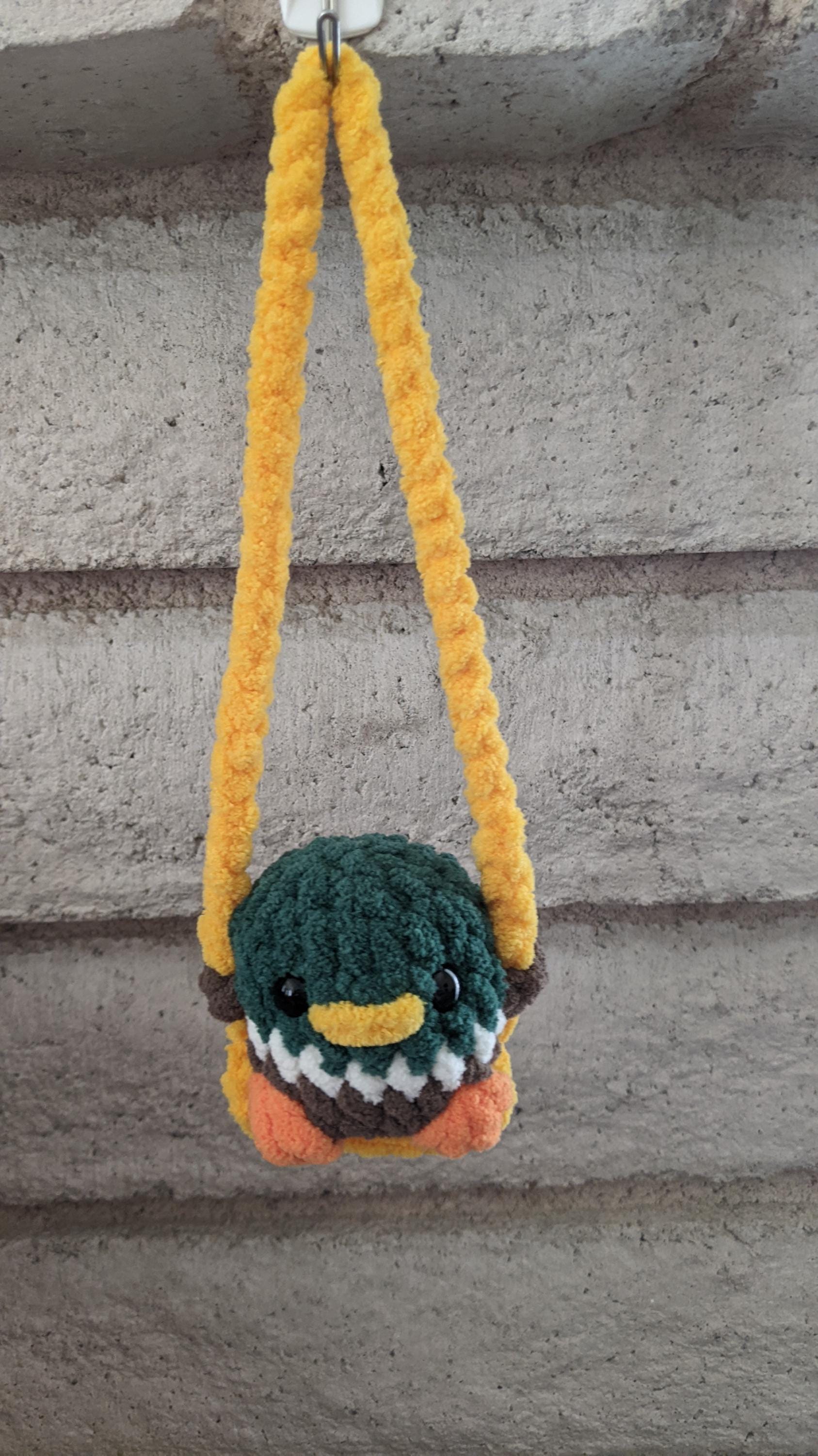 Crochet Animal Friends on a Swing for Your Car | Made to Order - Etsy