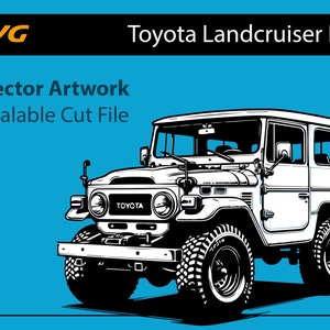 Toyota FJ40 Landcruiser SVG Vector Cut File - Etsy Australia