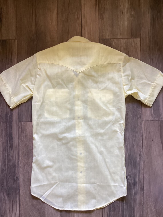 Lee Authentic Western Snap button yellow shirt - image 5