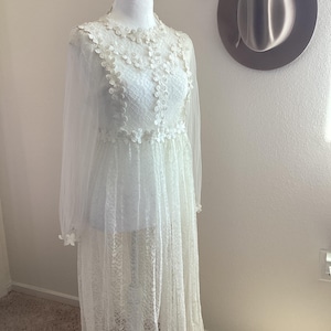 Floral lace vintage inspired dress