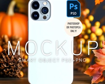 iPhone 15 Pro Max Mockup, PSD Smart Object Layer, Halloween or Fall Mockup, iPhone 15 Mockup, Fall iPhone 15 Mockup, Halloween iPhone Mockup