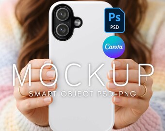 iPhone 17 Phone Case Mockup Spring Themed