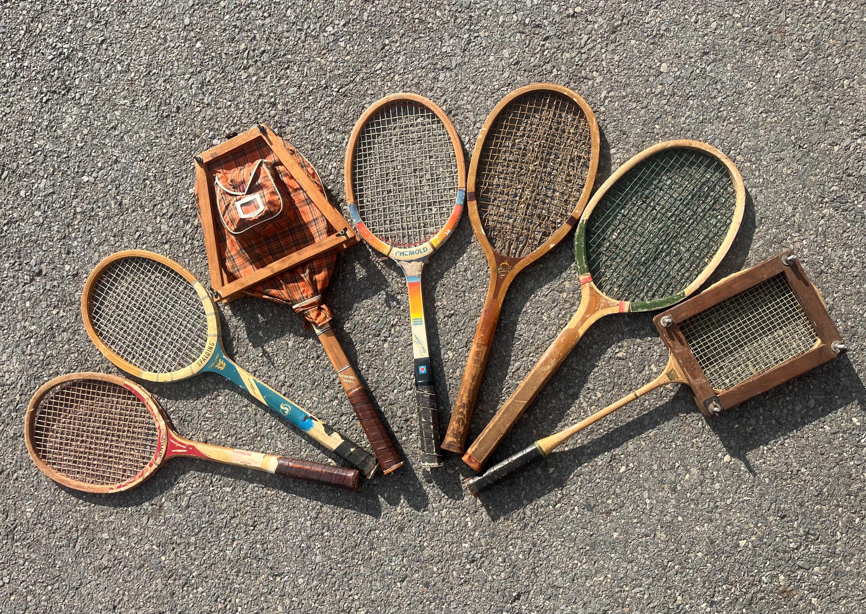 Lot De 3 Patches Tennis Vintage Brodés - Raquette, US Open, Wimbledon - Années 70