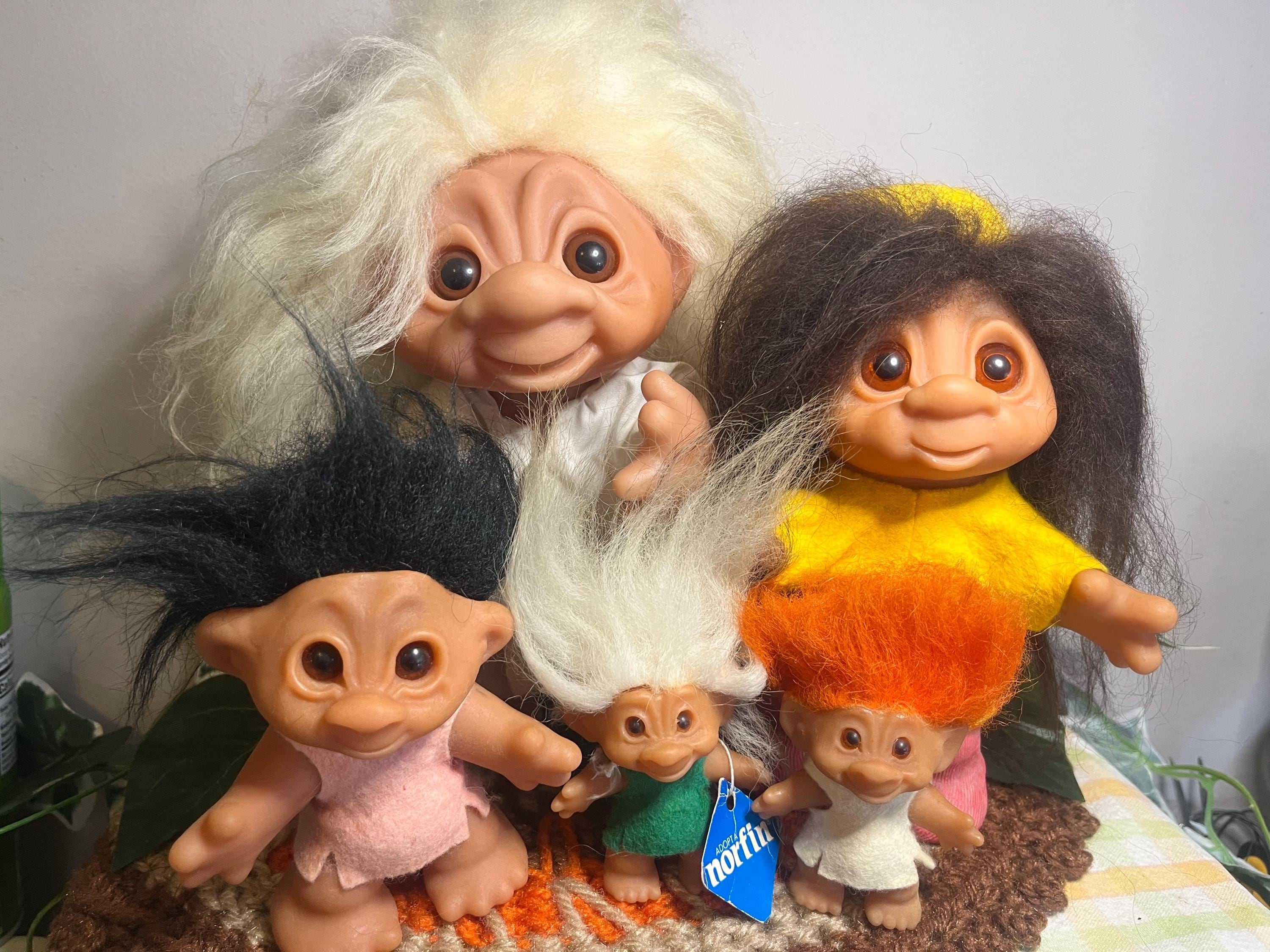 Thomas Dam Authentic Denmark Troll Dolls Scandia Norfin 60's 70's