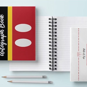 Mickey Themed Autograph Book Template (6inx4in)