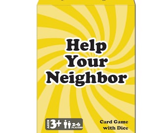 Help Your Neighbor Card and Dice Game - Fun Family Party Games for Kids & Adults, Ages 3+, 2-6 Players
