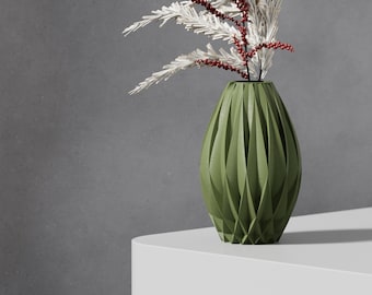 The Kivra – Innovatives 3D-gedrucktes Vasendesign | Nachhaltige Deko für Trockenblumen | Vielseitige Farbauswahl | Verschiedene Größen