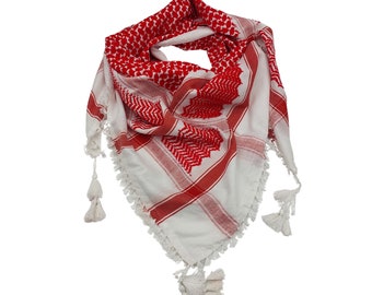 Keffiyeh palestinese con nappe, sciarpa palestinese, kufiye palestinese, keffiyeh palestinese, Keffiyeh con nappa, uomini donne shemagh, Arafat Hatta