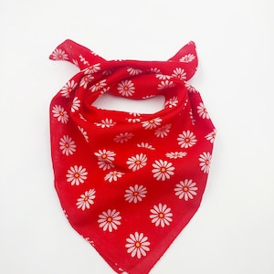 100% cotton thin soft bandana, floral patterned Unisex Bandanas, blue yellow white black colored bandana, floral square bandana