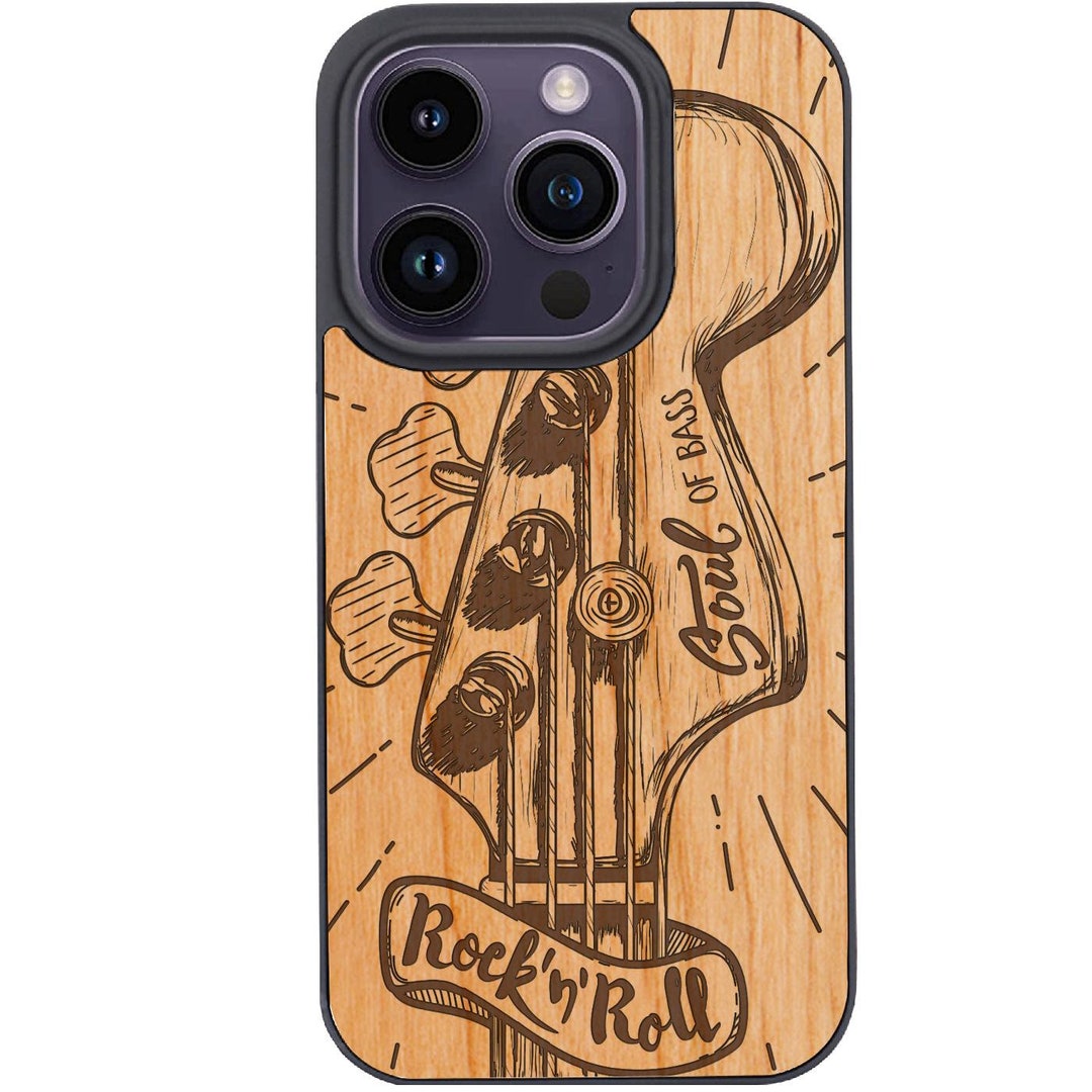 OTTOPRO Premium Cherry Wood Case - Rock and Roll - Rocker - Engraved ...