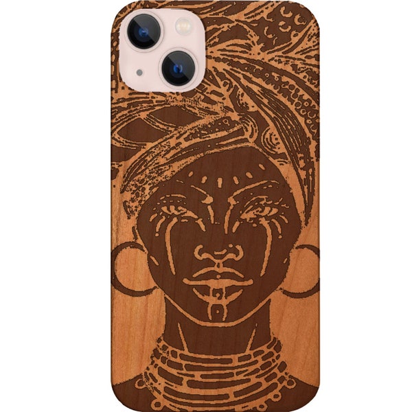 Gipsy  Engraved Phone Case for iPhone Models and Samsung Phones | Gipsy Engraved Protective Wooden Phone Cover (Gipsy)