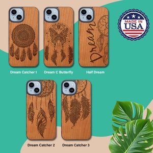 OTTOPRO Premium Cherry Wood Case - Dream - Magsafe Wood Phone Cases for iPHONE Models with FREE Tempered Glass