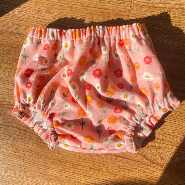 Pink Flower Diaper Cover | Floral Outfits | Baby Undies | Baby Bloomers | Baby Gift | Baby Shower Gift | Photoshoot Prop | Toddler Accessory
