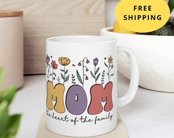 Flower Mama Mug, Personalized Mama Gift, Mothers Day Mug, Flowers Mom Gift, Plan Lover Cup, Mom Birthday Gift, Moms Garden Mug, Giftful mug