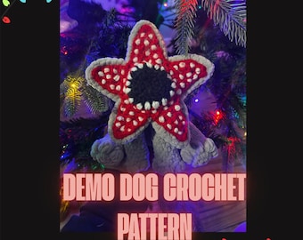 Padrão de crochê para um Demogorgon de pelúcia - NÃO É UM PRODUTO FÍSICO