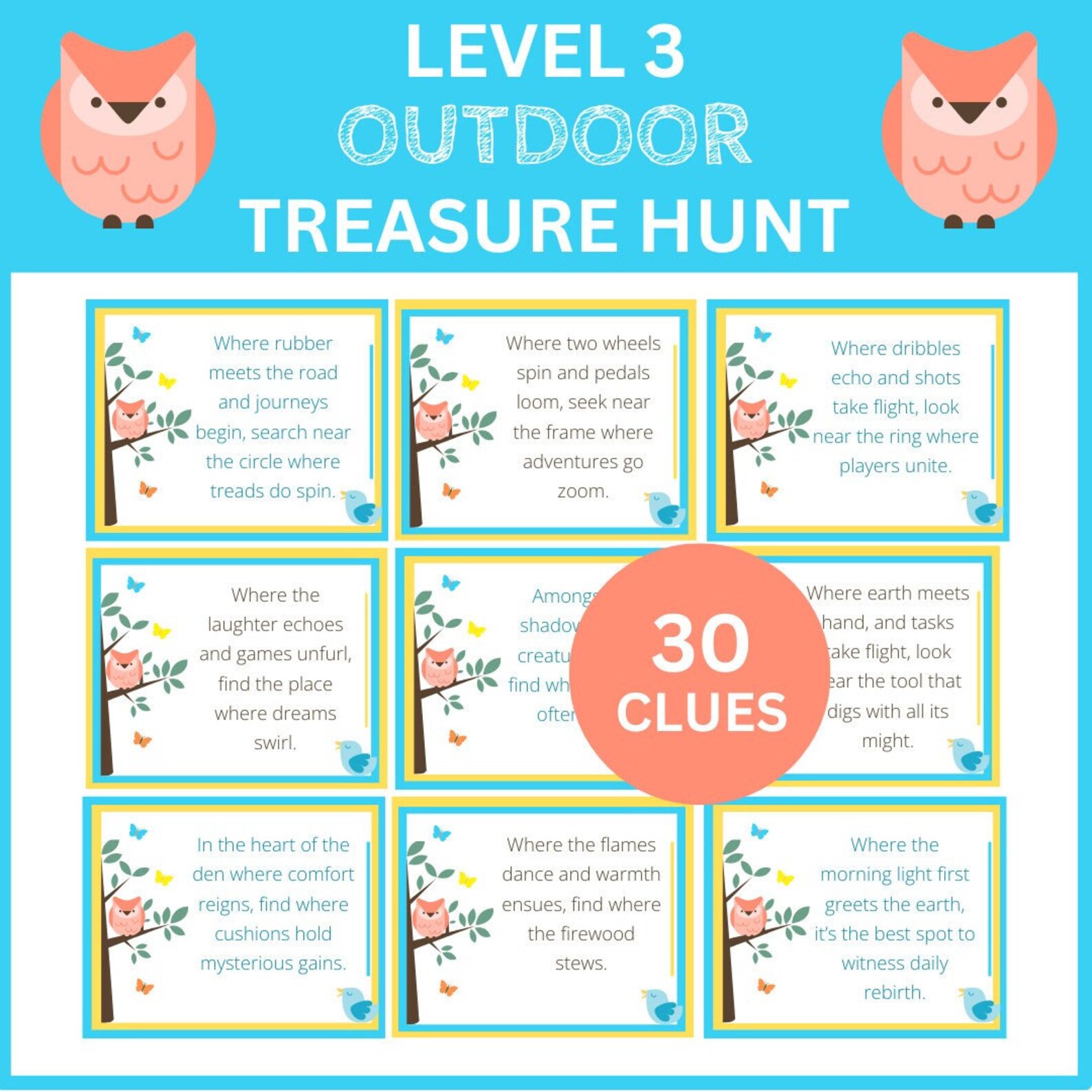 Difficult Outdoor Treasure Hunt Clues - Outdoor Scavenger Hunt Teen ...