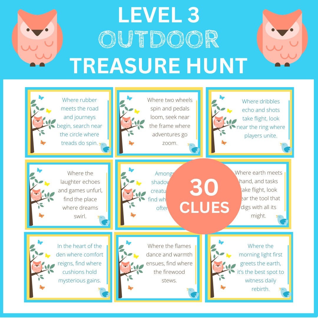 Difficult Outdoor Treasure Hunt Clues Outdoor Scavenger Hunt Teen