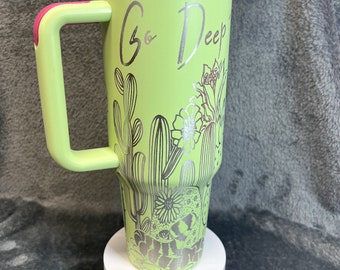 Go Deep Throat a Cactus tumbler