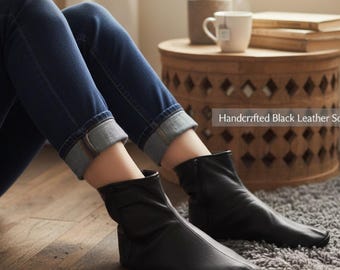 Unisex Sheepskin Leather Socks with Fleece Lining, Warm Indoor  Slippers with Zipper, Limited Stock