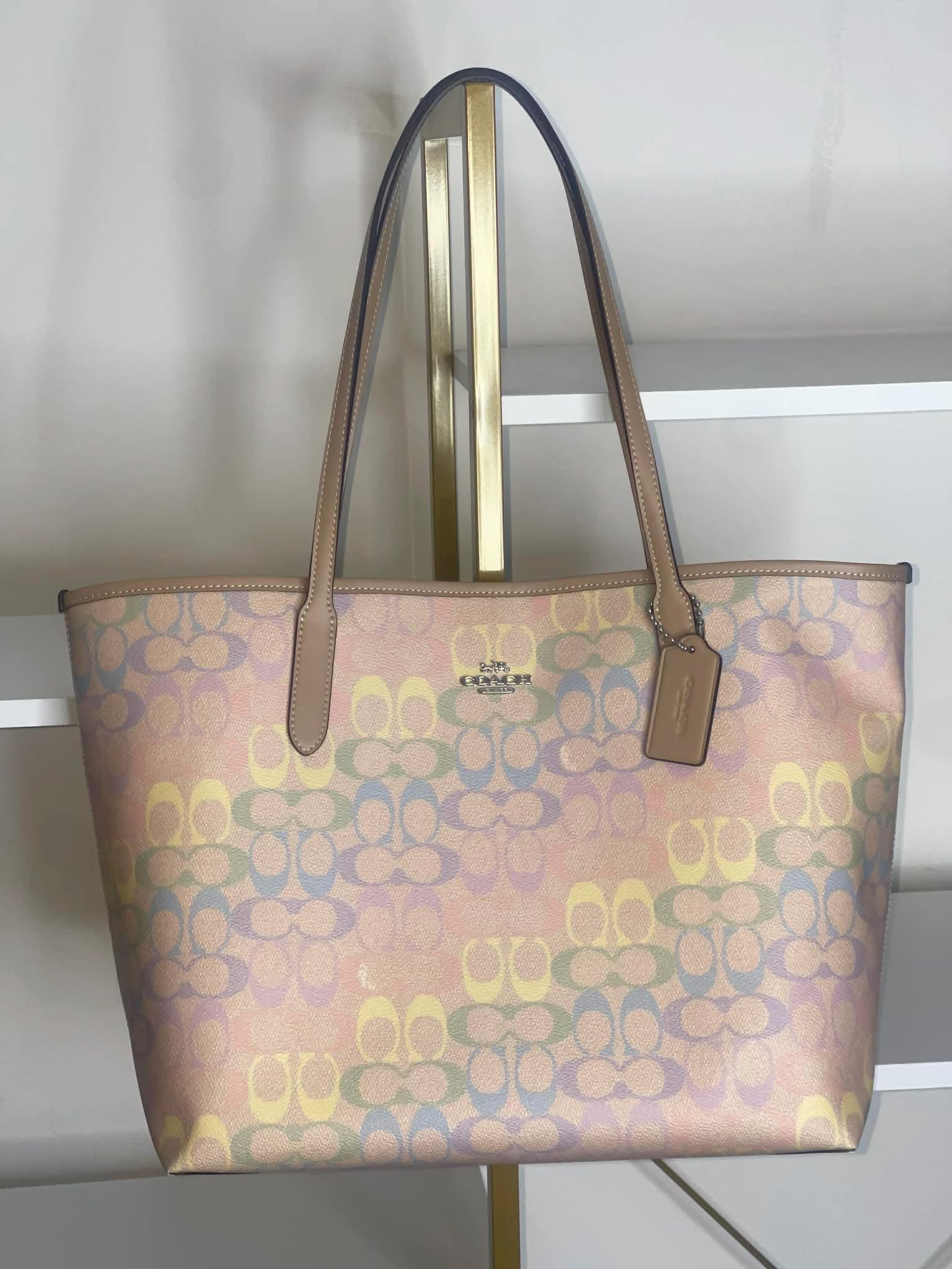 Coach Colorful Tote Handbag - Etsy