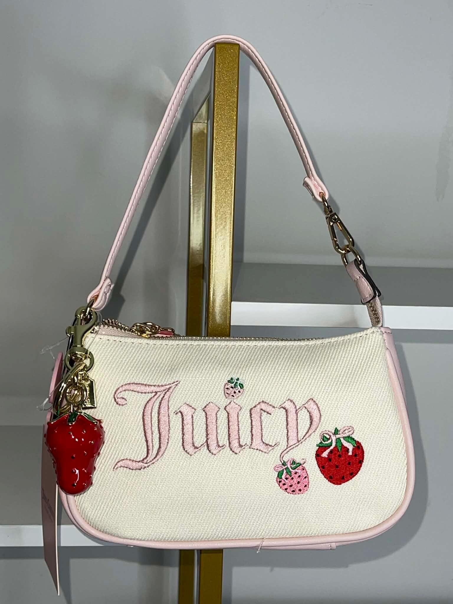 Juicy Couture Pink and White Strawberry Print Bag Burlington finds More strawberry ? print designs Juicy  main image 2