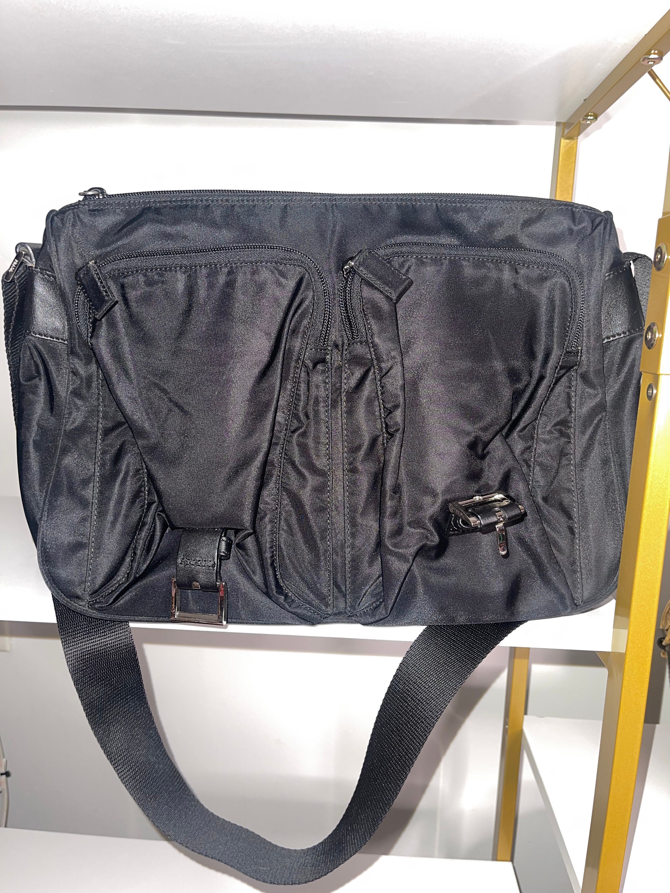 Vintage Prada Nylon Messenger Bag - Etsy