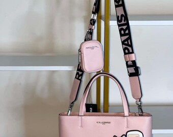 Karl Lagerfeld Paris Pink Shoulder Tote