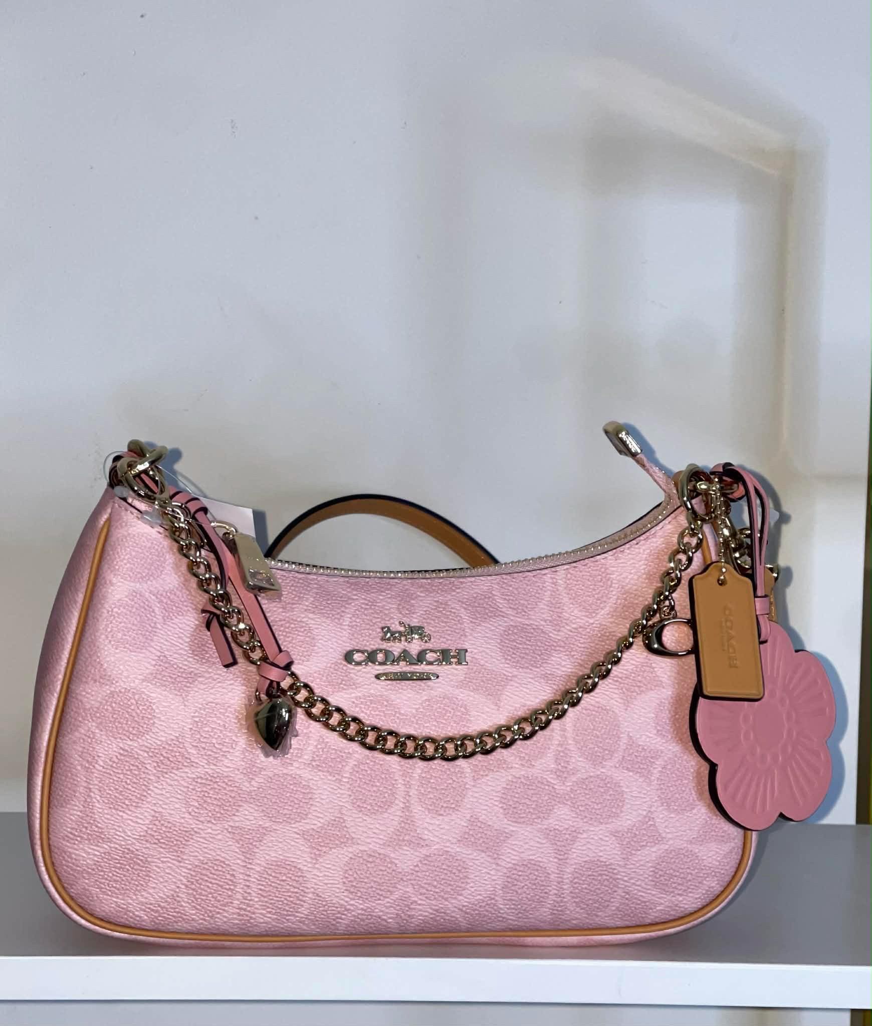 Coach Powder Pink Teri Shoulder Bag - Etsy COACH Teri Pink Cherry 