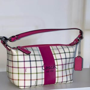 Coach Heritage Y2K Plaid Vintage Purse - Etsy