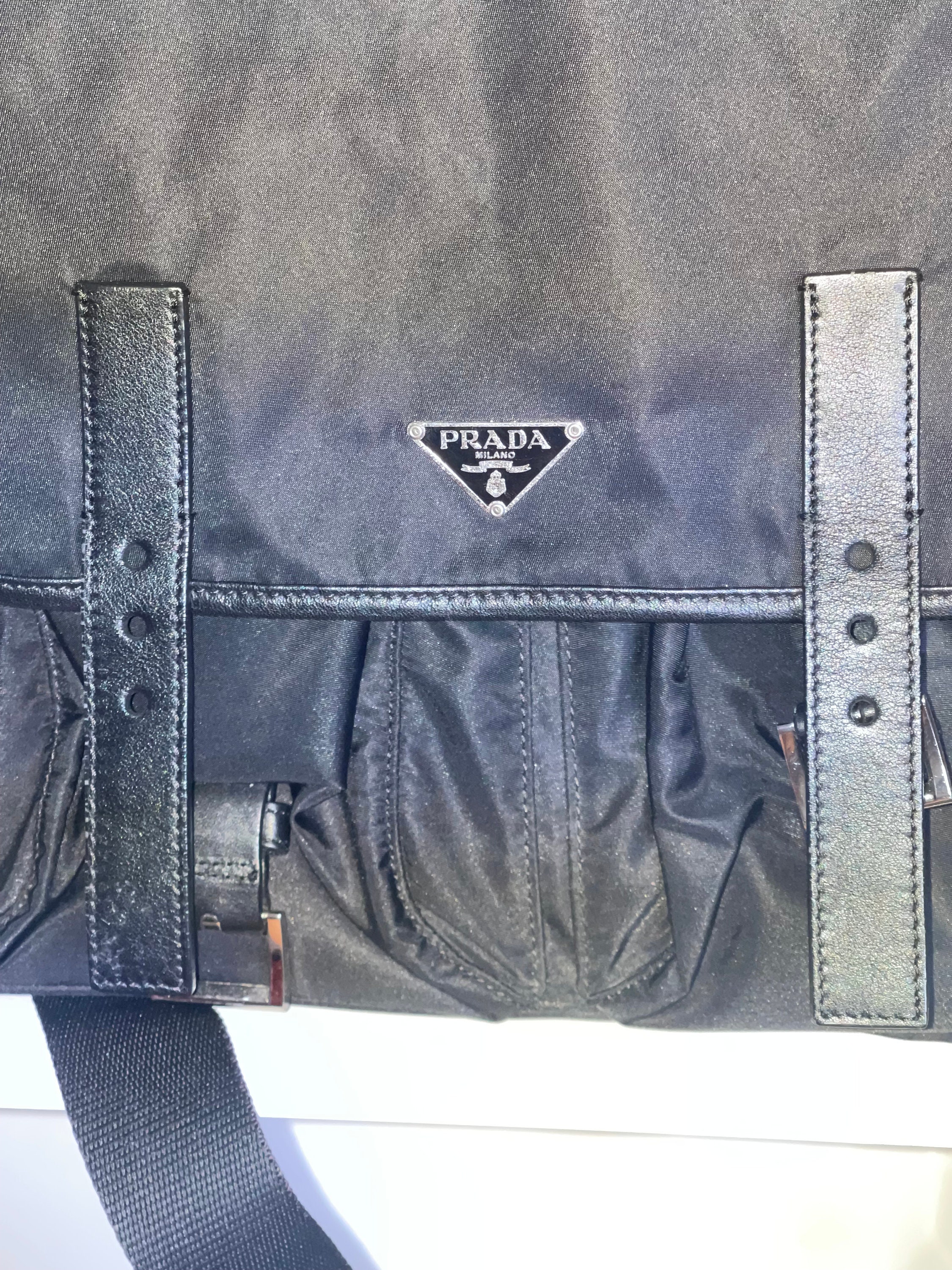 Vintage Prada Nylon Messenger Bag - Etsy