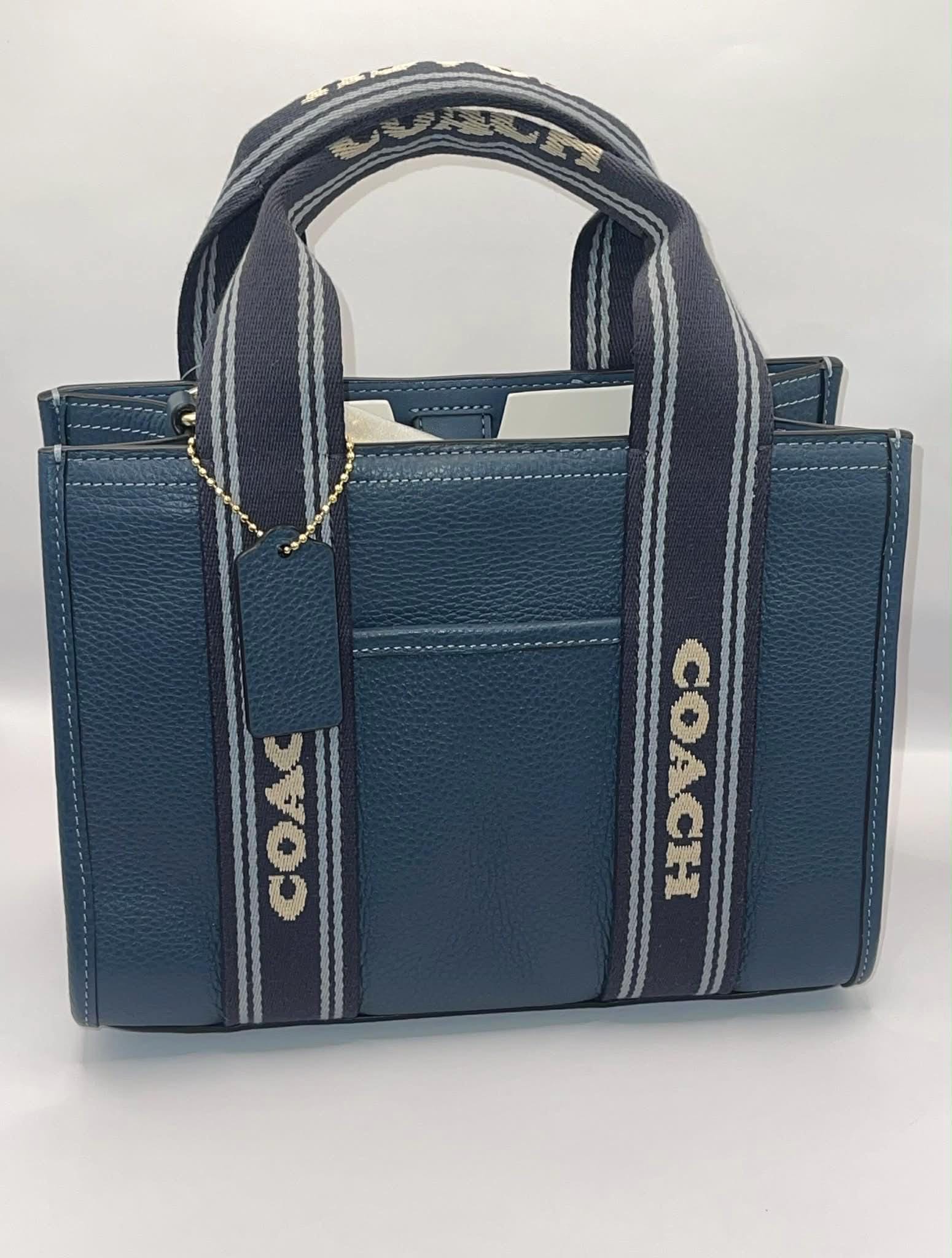 Vintage Navy Blue Coach Tote - Etsy