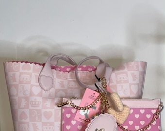 Juicy Couture Classic Scottie Dog Pink Tote
