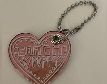 Coach Vintage Y2K Burgundy Leather Heart Photo Holder Bag Charm - Etsy
