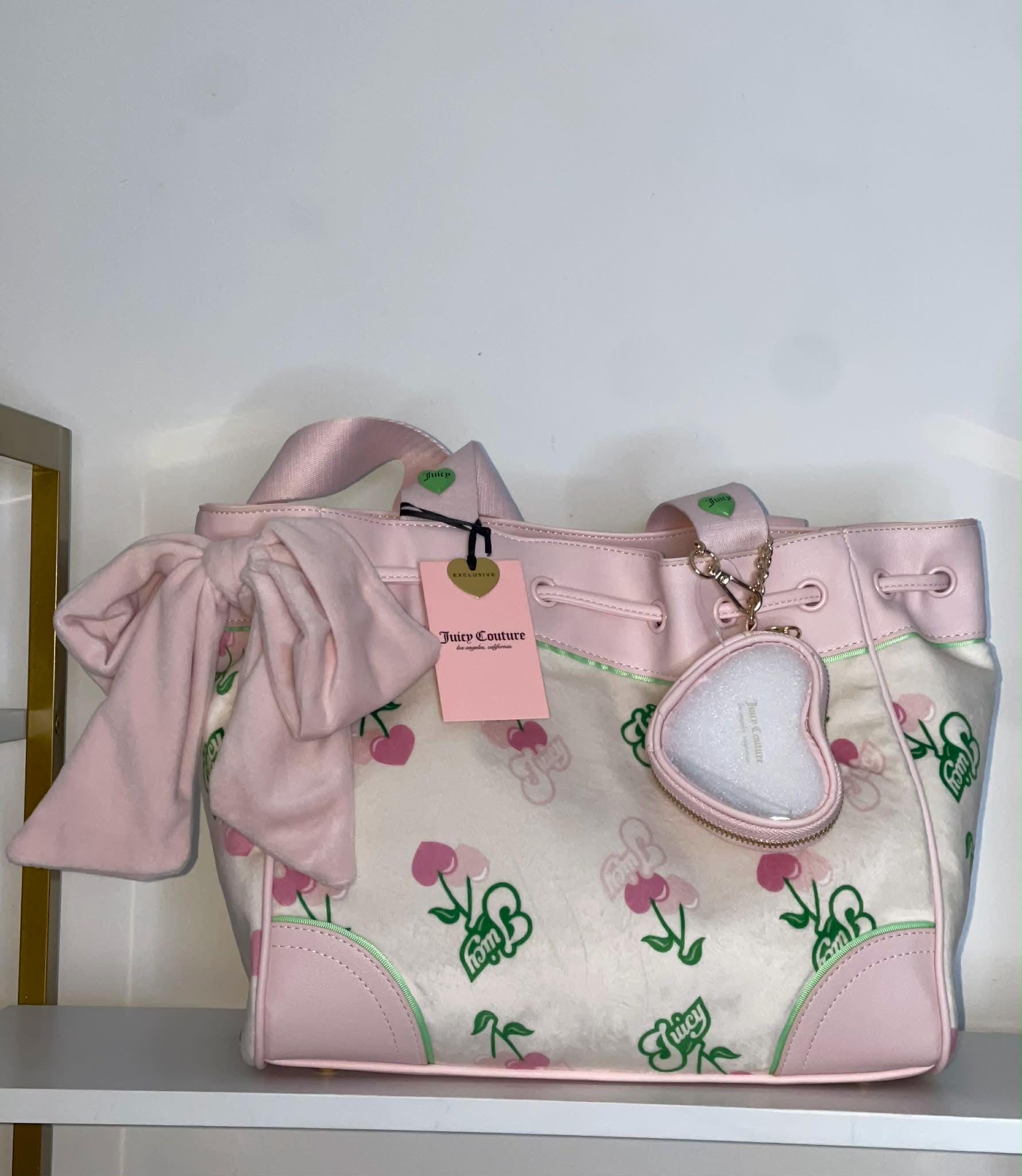 Juicy Couture Retro Juicy Cherry Gelato Daydreamer Tote Bag Retro