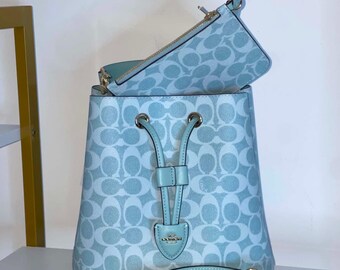 Bolso tipo cubo Coach Willow azul