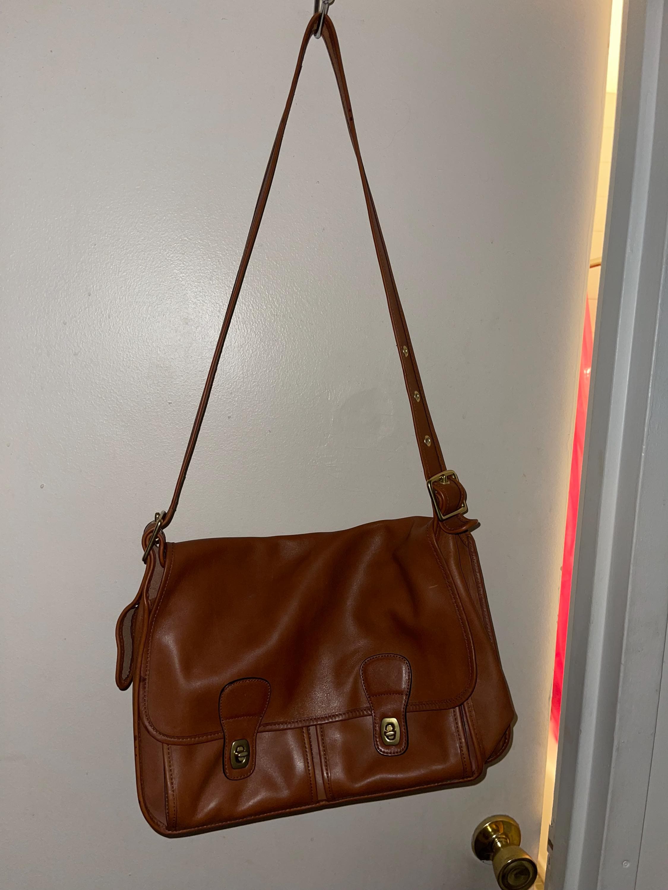 Coach Vintage Messenger Bag Shoulder 茶 Coach Vintage Messenger Bag Shoulder 茶