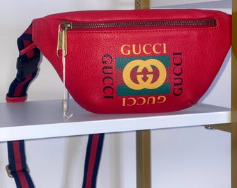 Gucci Grained Leather Bum Bag